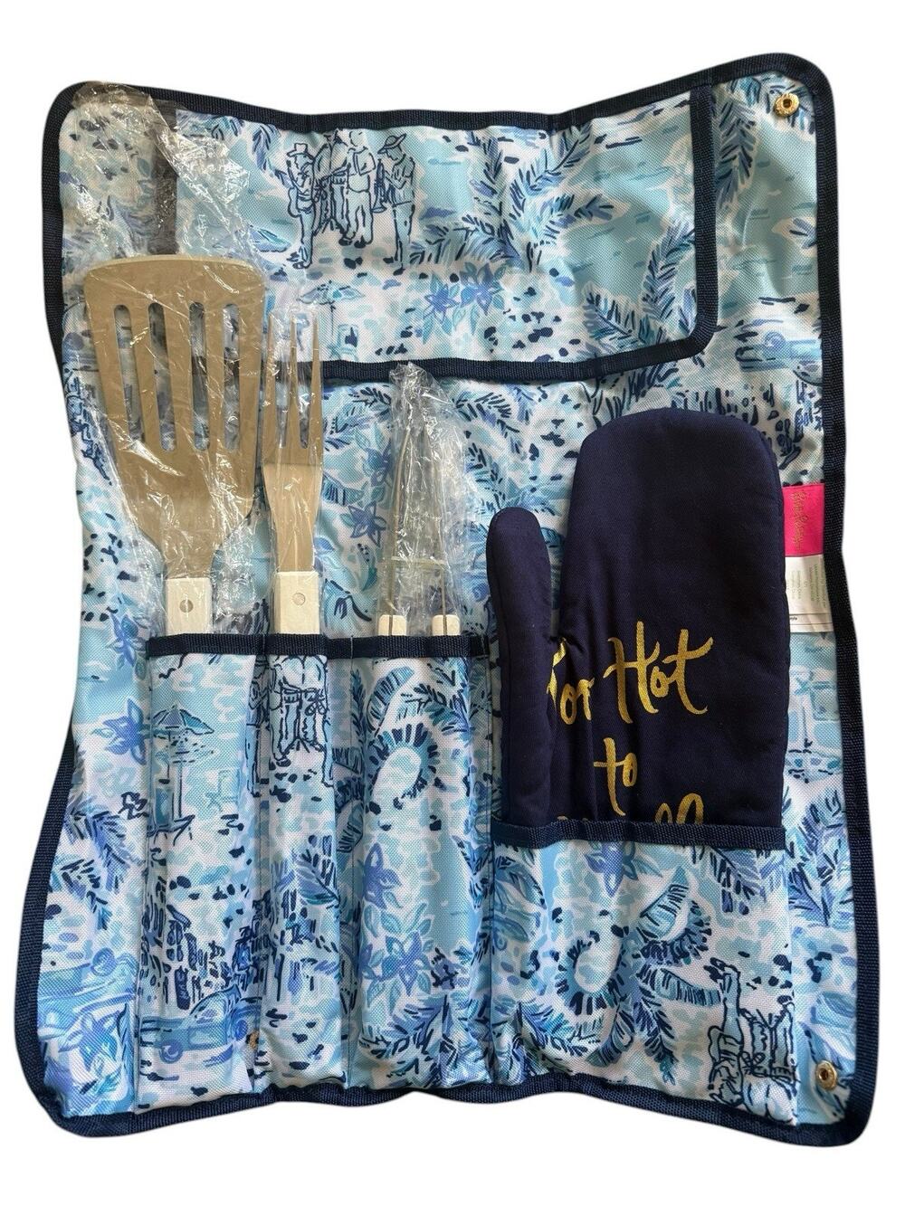 Lilly Pulitzer GWP Grilling Set High Tide What A Lovely Place